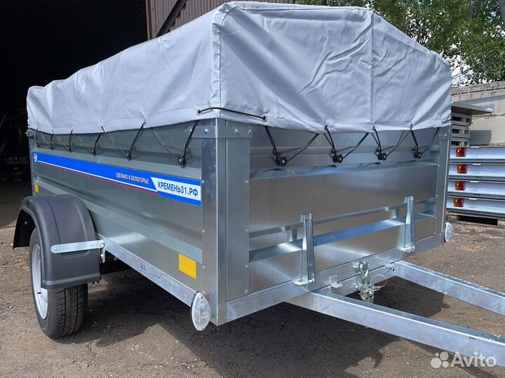 Прицеп легковой 2.5х1.3 с тентом и высоким бортом