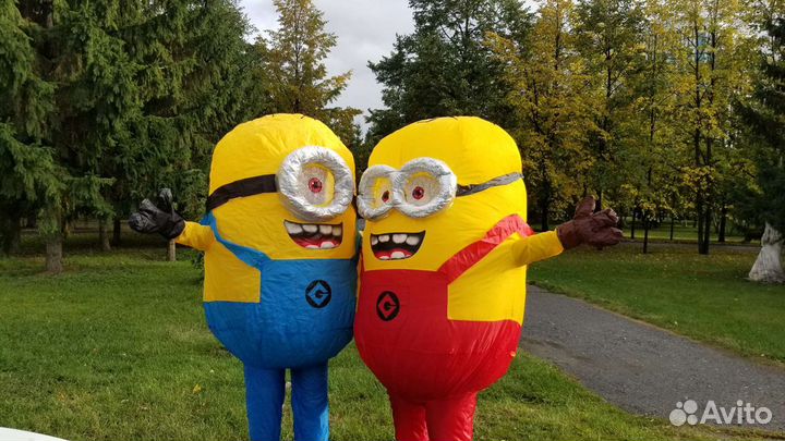 Костюм динозавра надувной T-REX, Миньон и т.д