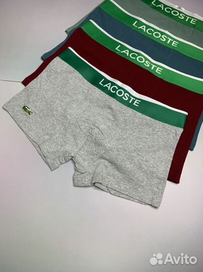Трусы мужские боксеры 5+1 Lacoste
