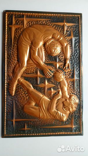 Пано, чеканка, СССР, поединок, спорт