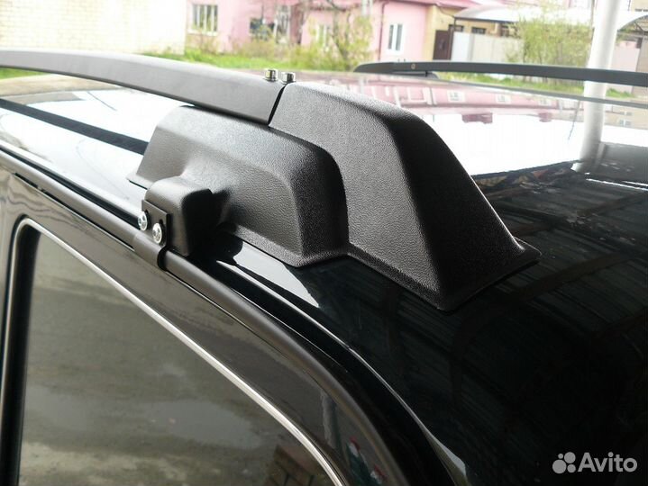 Рейлинги на крышу Нива с перекладинами, Черные