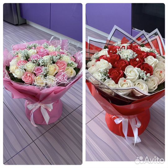 Мыльные розы Букет из роз (мыльных роз )