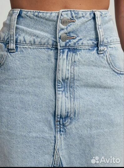 Джинсовая юбка макси