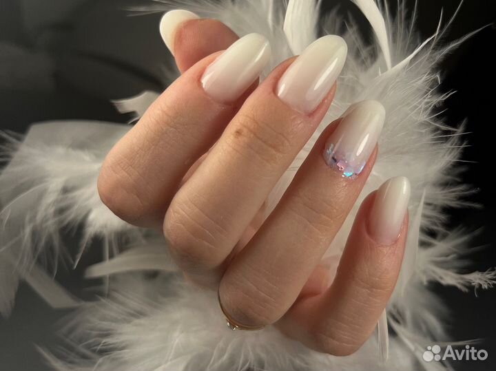 Маникюр наращивание ногтей