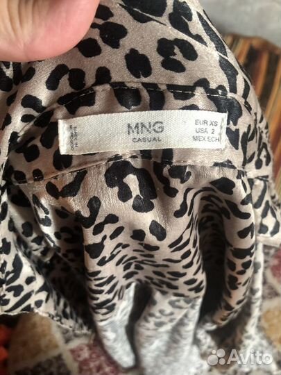 Блузка Mango xs leopard