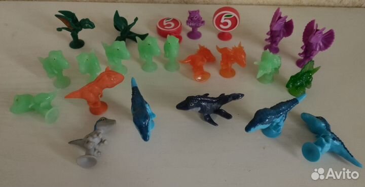 Игрушки Прилипалы, Завры и др