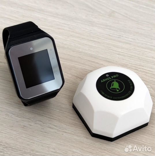 Беспроводная система/кнопка вызова официанта часы