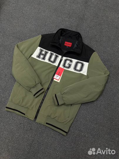 Мужская куртка бомбер hugo, lux