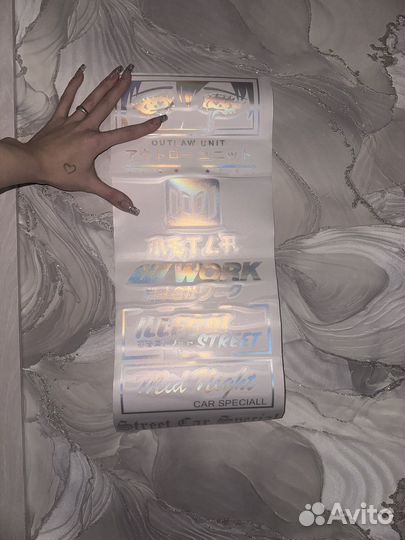 Наклейка на авто голография