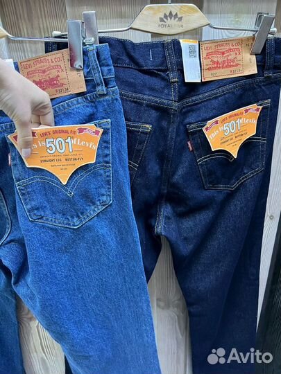 Джинсы levis 501 на пуговицах W31-38