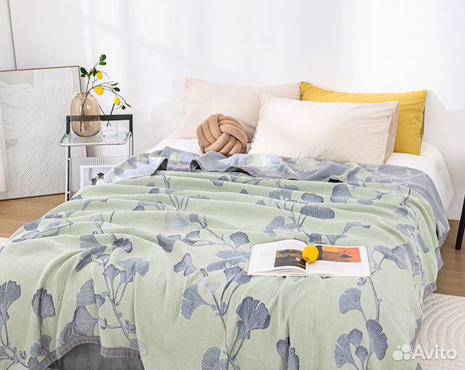 Плед 230х250 см покрывало из 100% хлопка