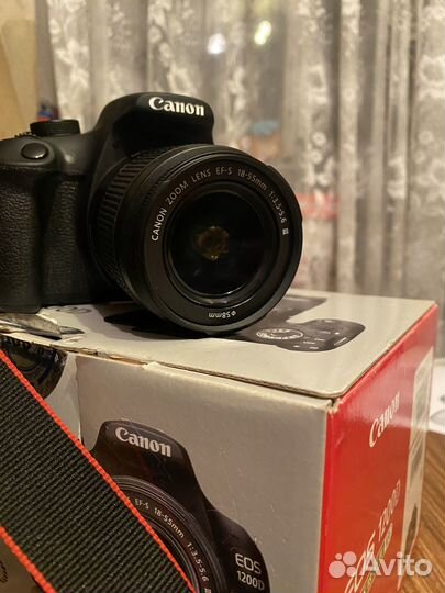 Зеркальный фотоаппарат canon 1200d