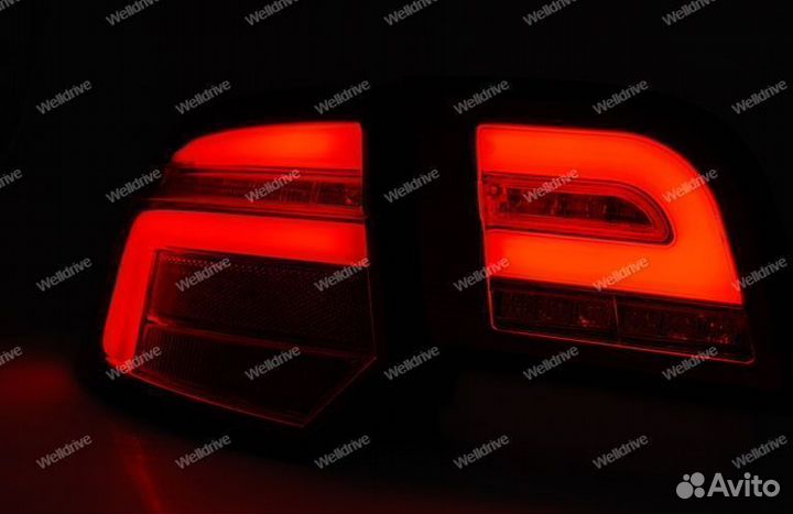 Фонари Audi A3 8P 08-12 5D Led красно-тонированные