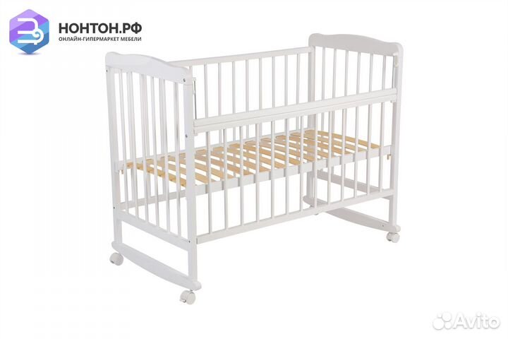 Кроватка детская Белла белая