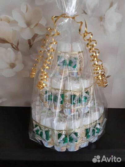 Торт из памперсов на выписку