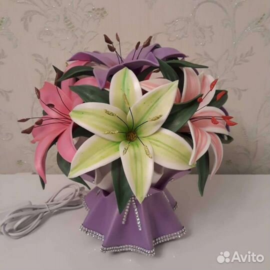 Цветы светильник