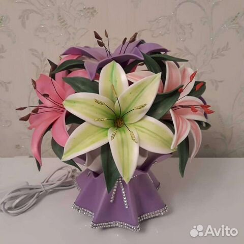 Цветы светильник