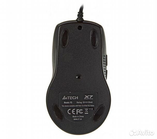 Мышь A4Tech V-Track F5, черный/рисунок