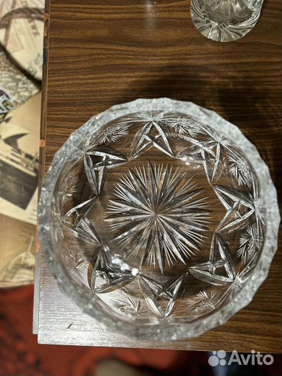 Ваза хрустальная для фруктов