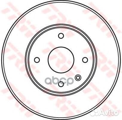 Диск торм.chevrolet epica (KL1 ) 2.0 2005/01-2