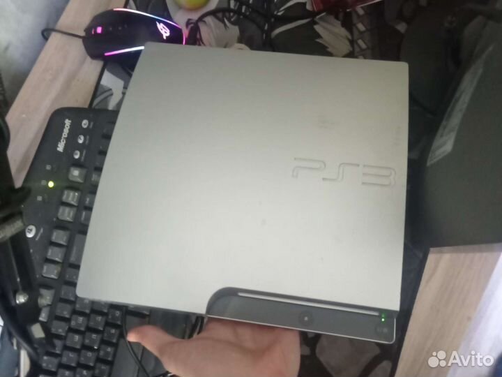Игровая приставка sony ps3, с двумя дисками игр