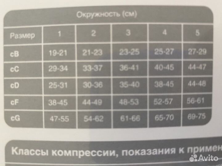 Компрессионные чулки 2 класс новые