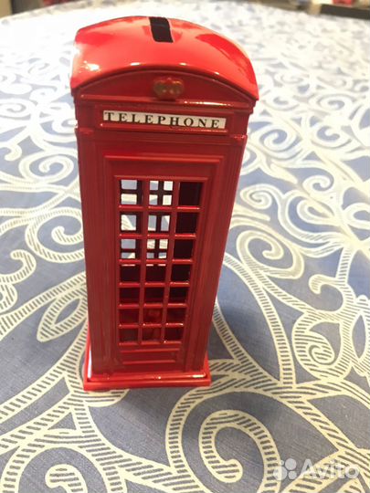 Красная Телефонная будка (копилка)