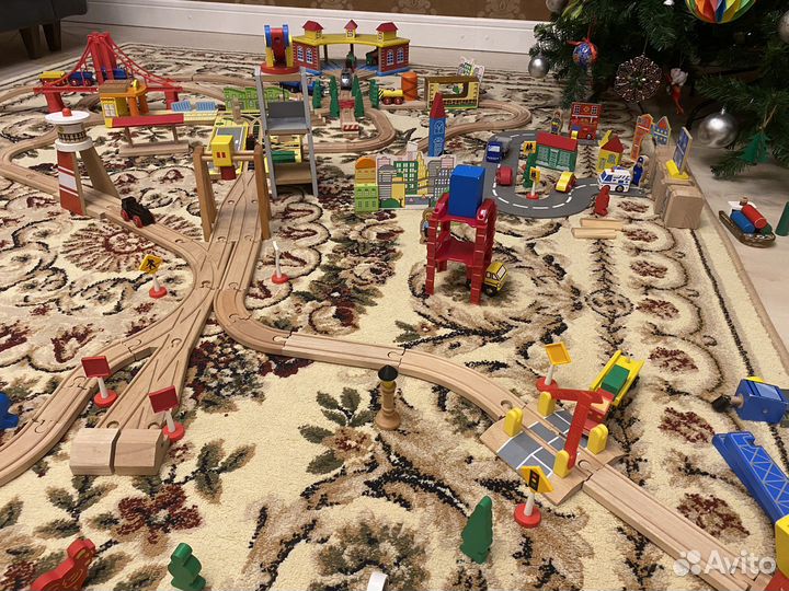 Деревянная железная дорога Balbi 2 больших набора