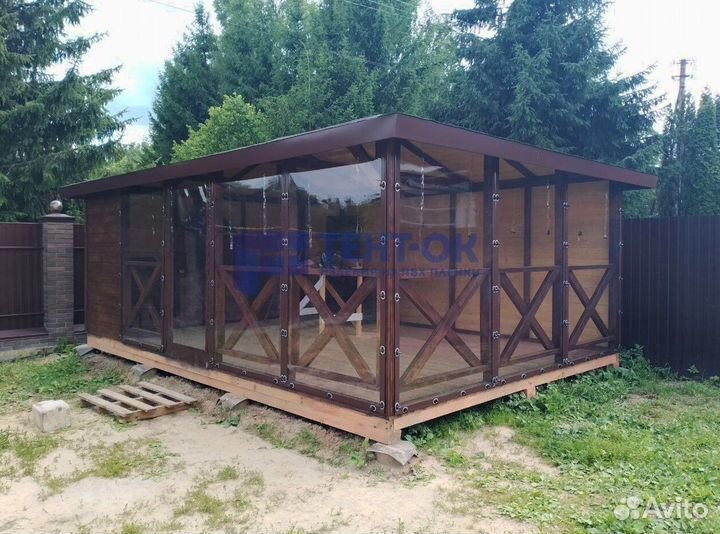 Жидкие окна для беседки