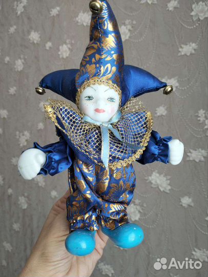 Петрушка интерьерная фигурка Винтаж 22 см