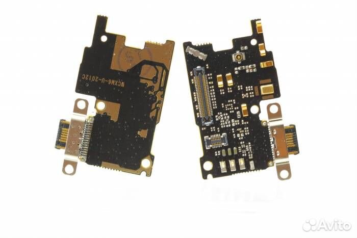 Шлейф Xiaomi Mi 6 (плата) + разъем зарядки + микро