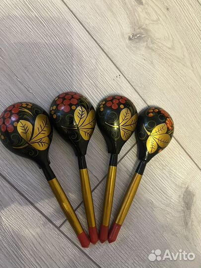 Деревянные ложки СССР 4 шт