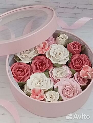 Съедобные букеты из Зефира/В коробочках