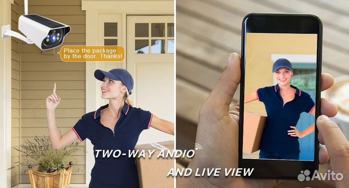 Уличная IP камера с SIM картой 4G, акк. батареями