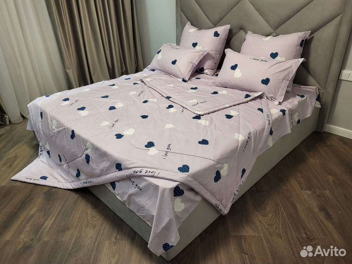 Постельное белье новое с одеялом