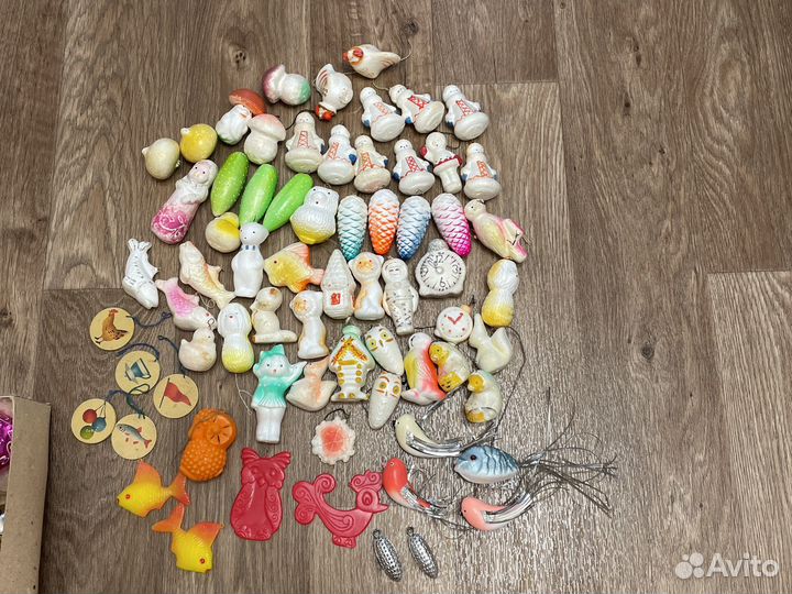 Елочные игрушки СССР пенопласт