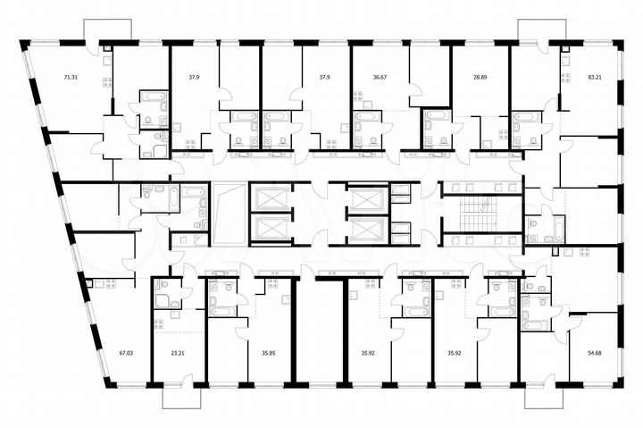 1-к. квартира, 35,9 м², 6/21 эт.