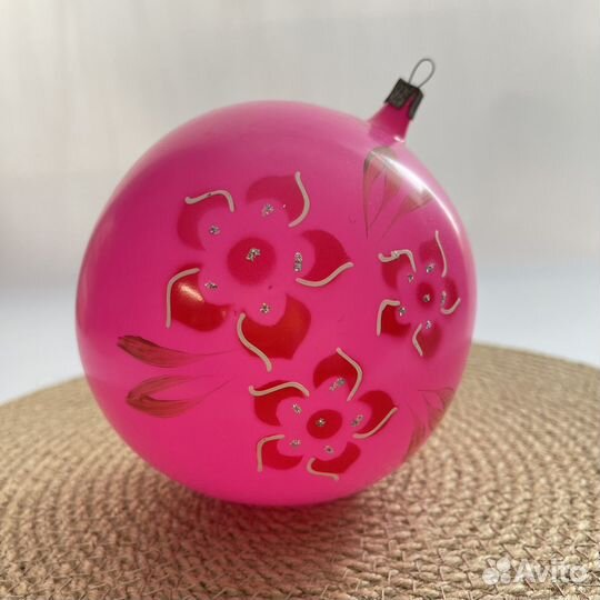 Шар стеклянный елочный