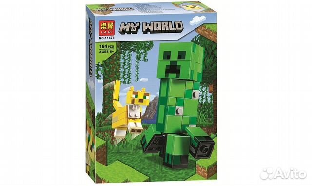 Конструктор Lari 11474 Крипер и Оцелот