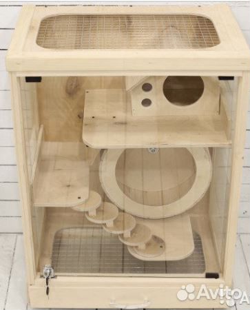Клетка витрина для шиншилл