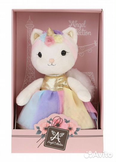 Мягкая игрушка Киска Жизель-единорожка