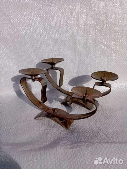 Подсвечник латунь СССР