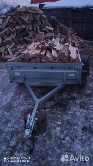 Доставка дров легковым прицепом