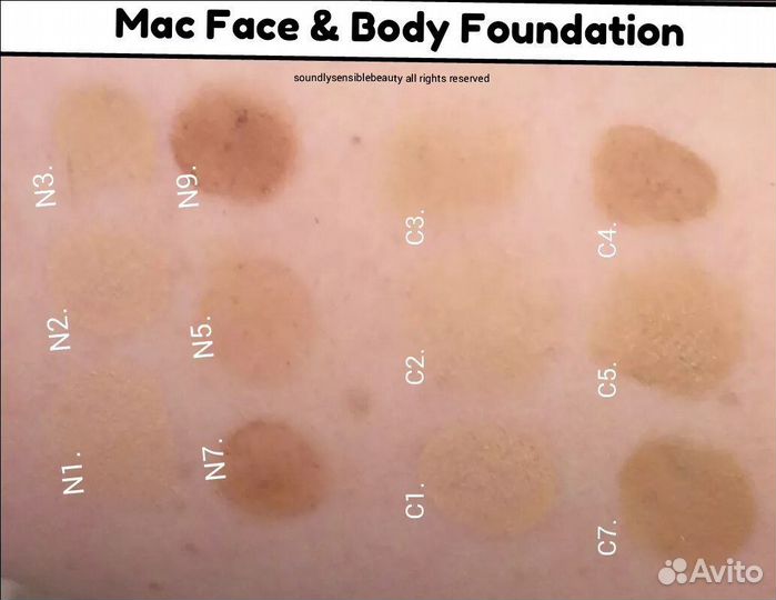 MAC тональная основа для лица И тела studio