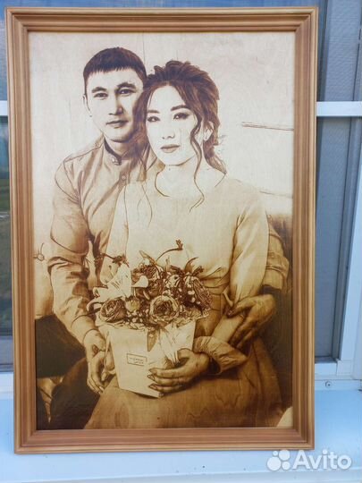 Выжигание портретов и картин по фото (подарок)