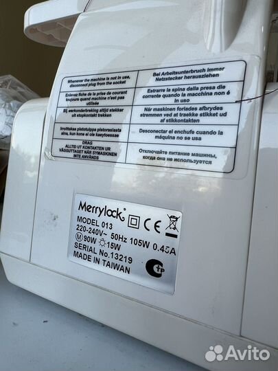 Оверлок merrylock 013