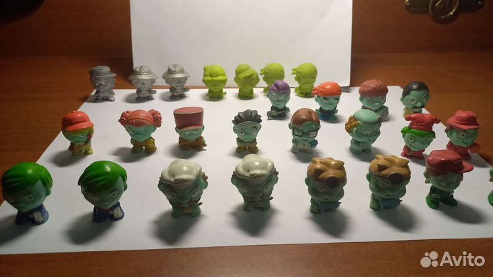 Фигурки Зомби zombie zity резиновые