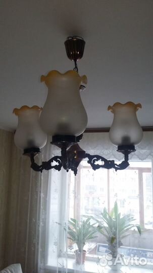 Люстра потолочная бу