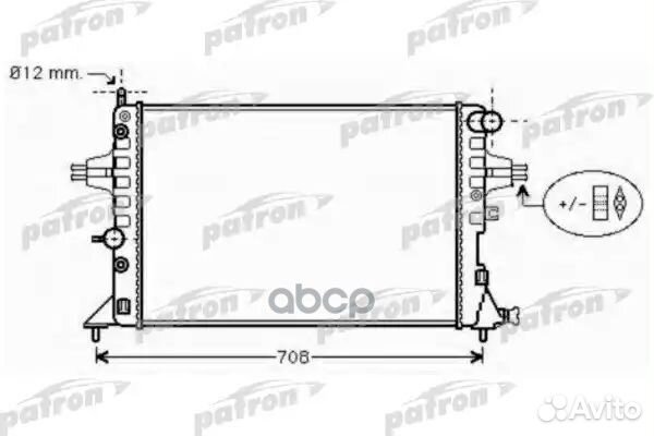 Радиатор системы охлаждения opel: astra G 1.4 1
