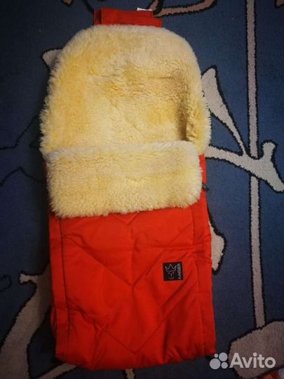 Зимний меховой конверт в коляску Kaizer